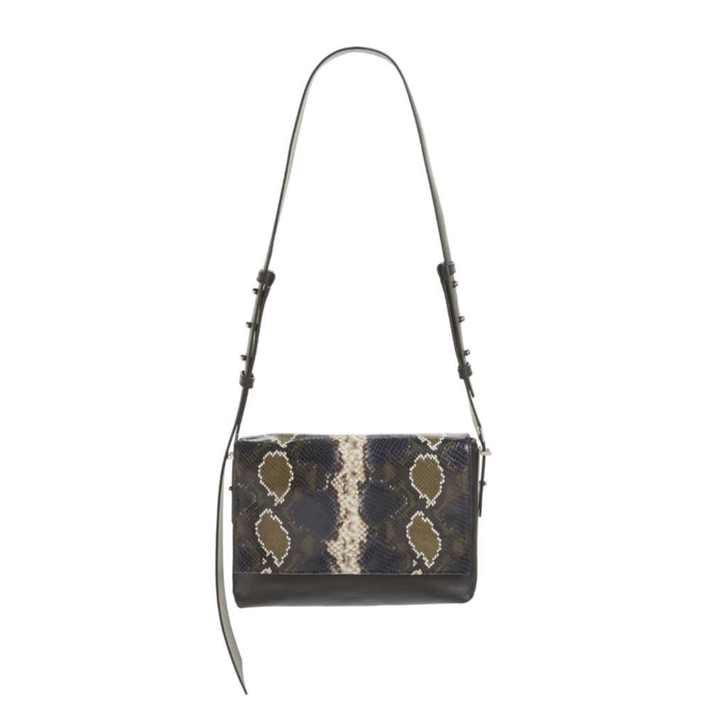 All Saints Versailles Python Print Shoulder Bag